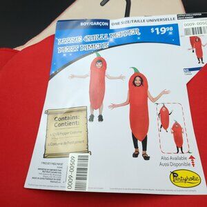 Halloween Chili Pepper Boys Dress Up Costume , One Size,